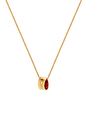 Ruby Pendant Necklace in Yellow Gold